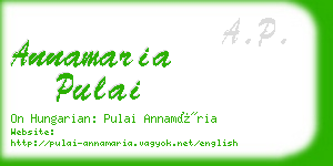 annamaria pulai business card